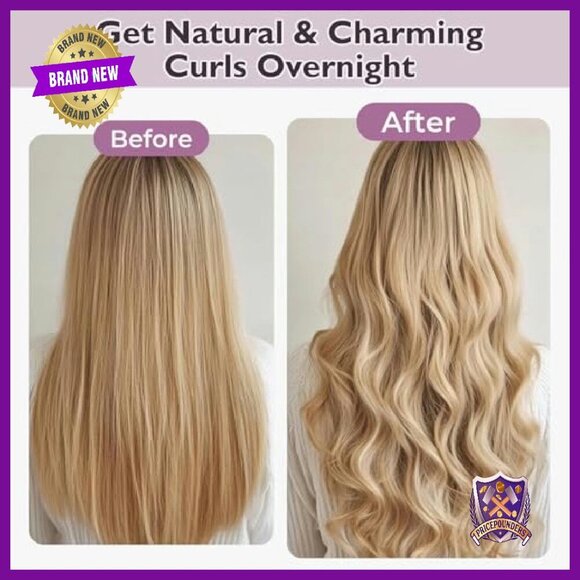 Heatless Overnight Hair Curlers 6-Pack with Satin Scarf main image 8